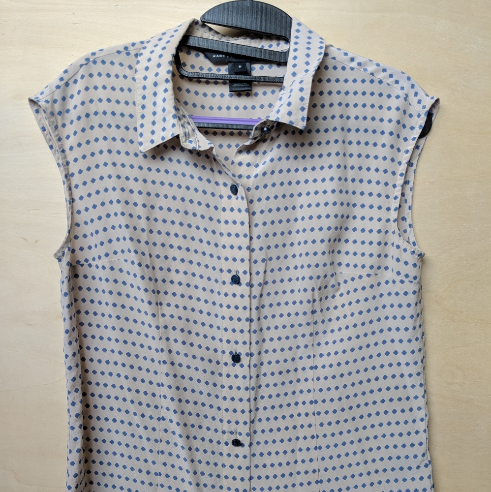 Marc Jacobs silk sleeveless top